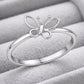 925 Silver Butterfly Ring Minimalist Dainty Nature Ring Gift for Her