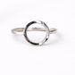 925 Sterling Silver Open Circle Ring – Minimalist Geometric Jewelry