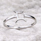 925 Sterling Silver Gemini Zodiac Ring – Minimalist Horoscope Jewelry