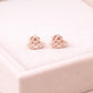 925 Silver Fan Stud Earrings Minimal Geometric Silver Studs Gift