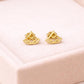 925 Silver Fan Stud Earrings Minimal Geometric Silver Studs Gift