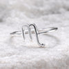 925 Sterling Silver Scorpio Ring – Minimalist Zodiac Jewelry