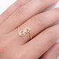 Sterling Silver Spiral Ring – Adjustable Open Swirl, Boho Jewelry