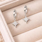 CZ North Star Sterling Silver Huggie Earrings – Celestial Jewelry