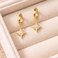 CZ North Star Sterling Silver Huggie Earrings – Celestial Jewelry