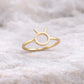 Sterling Silver Taurus Zodiac Ring – Minimalist Bull Horn Astrology Jewelry