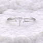 Sterling Silver Aries Zodiac Ring, Minimal Astrology Band, March April Birthstone Jewelry