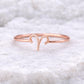 Sterling Silver Aries Zodiac Ring, Minimal Astrology Band, March April Birthstone Jewelry