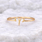 Sterling Silver Aries Zodiac Ring, Minimal Astrology Band, March April Birthstone Jewelry