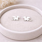 Sterling Silver Winged Dragon Stud Earrings – Fantasy Animal Jewelry