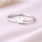 925 Sterling Silver Dragon Ring – Minimal Winged Band – Tiny Fantasy Animal Ring