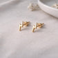 925 Sterling Silver Lightning Bolt Stud Earrings – Tiny Thunder Studs – Minimal Everyday Jewelry