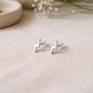 925 Sterling Silver Lightning Bolt Stud Earrings – Tiny Thunder Studs – Minimal Everyday Jewelry