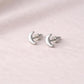 925 Sterling Silver Moon Stud Earrings – Tiny Crescent Moon Studs – Minimal Everyday Jewelry