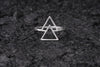 Sterling Silver Double Triangle Ring – Minimalist Geometric Jewelry
