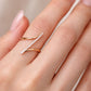 925 Sterling Silver X Cross CZ Ring, Minimalist Pave Band, Modern Everyday Jewelry