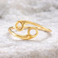 925 Sterling Silver Cancer Zodiac Ring – Adjustable Horoscope Jewelry