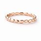 Sterling Silver Beaded Stacking Ring, Minimalist Everyday Band