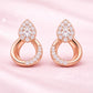 925 Sterling Silver Teardrop CZ Drop Earrings, Pave Bridal Wedding Jewelry