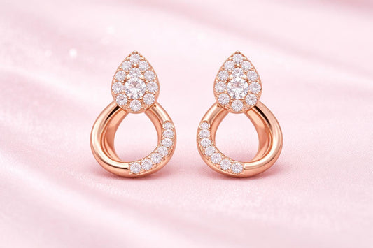 925 Sterling Silver Teardrop CZ Drop Earrings, Pave Bridal Wedding Jewelry