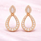 925 Sterling Silver Marquise CZ Drop Earrings, Teardrop Halo Bridal Wedding Jewelry