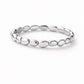 Sterling Silver Beaded Stacking Ring, Minimalist Everyday Band