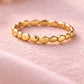 Sterling Silver Beaded Stacking Ring, Minimalist Everyday Band
