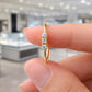 925 Sterling Silver 3 Stone CZ Ring, Minimal Stacking Promise Ring