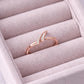 Sterling Silver Chevron CZ Ring, Minimal Double Band Illusion, Dainty V Shape Stackable