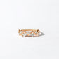 925 Sterling Silver Zigzag Crown Ring, Pave CZ Geometric Band, Stackable Wedding Ring