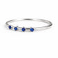 925 Sterling Silver Blue CZ Ring, Minimal Dainty Stackable Everyday Jewelry