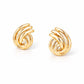 925 Sterling Silver Swirl Knot Stud Earrings, Modern Sculptural Minimalist Design