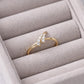 Sterling Silver Chevron CZ Ring, Minimal Double Band Illusion, Dainty V Shape Stackable