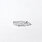 925 Sterling Silver Zigzag Crown Ring, Pave CZ Geometric Band, Stackable Wedding Ring