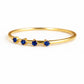 925 Sterling Silver Blue CZ Ring, Minimal Dainty Stackable Everyday Jewelry