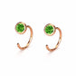 925 Sterling Silver CZ Open Hoop Earrings, Minimalist Dainty Ear Huggers, Everyday Jewelry