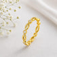 925 Sterling Silver Marquise Leaf CZ Eternity Ring, Minimalist Stackable Band