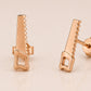 Sterling Silver Saw Stud Earrings, Minimalist Carpenter Jewelry, Industrial Tool Design