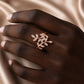 Sterling Silver CZ Leaf Ring, Adjustable Botanical Vine Wrap Jewelry