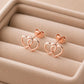 925 Sterling Silver Double Heart Stud Earrings, Minimalist Love Studs, Romantic Gift