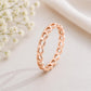 Sterling Silver Heart Eternity Ring, Minimalist Stackable Love Band