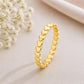 925 Sterling Silver Heart Eternity Ring, Minimalist Stackable Love Band