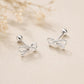925 Sterling Silver Bow Stud Earrings, Minimalist Dainty Everyday Jewelry