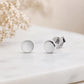 925 Sterling Silver Circle Stud Earrings, Minimalist Disc, Everyday Jewelry