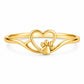 Sterling Silver Paw Heart Ring, Minimalist Pet Memorial Jewelry