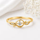 925 Sterling Silver Moissanite Leaf Vine Ring, Nature Inspired Minimalist Engagement