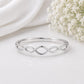 925 Sterling Silver Infinity Twist Ring, Minimalist Dainty Band, Stackable Promise Jewelry