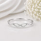 925 Sterling Silver Infinity Ring, Minimalist Dainty Band, Stackable Promise Ring