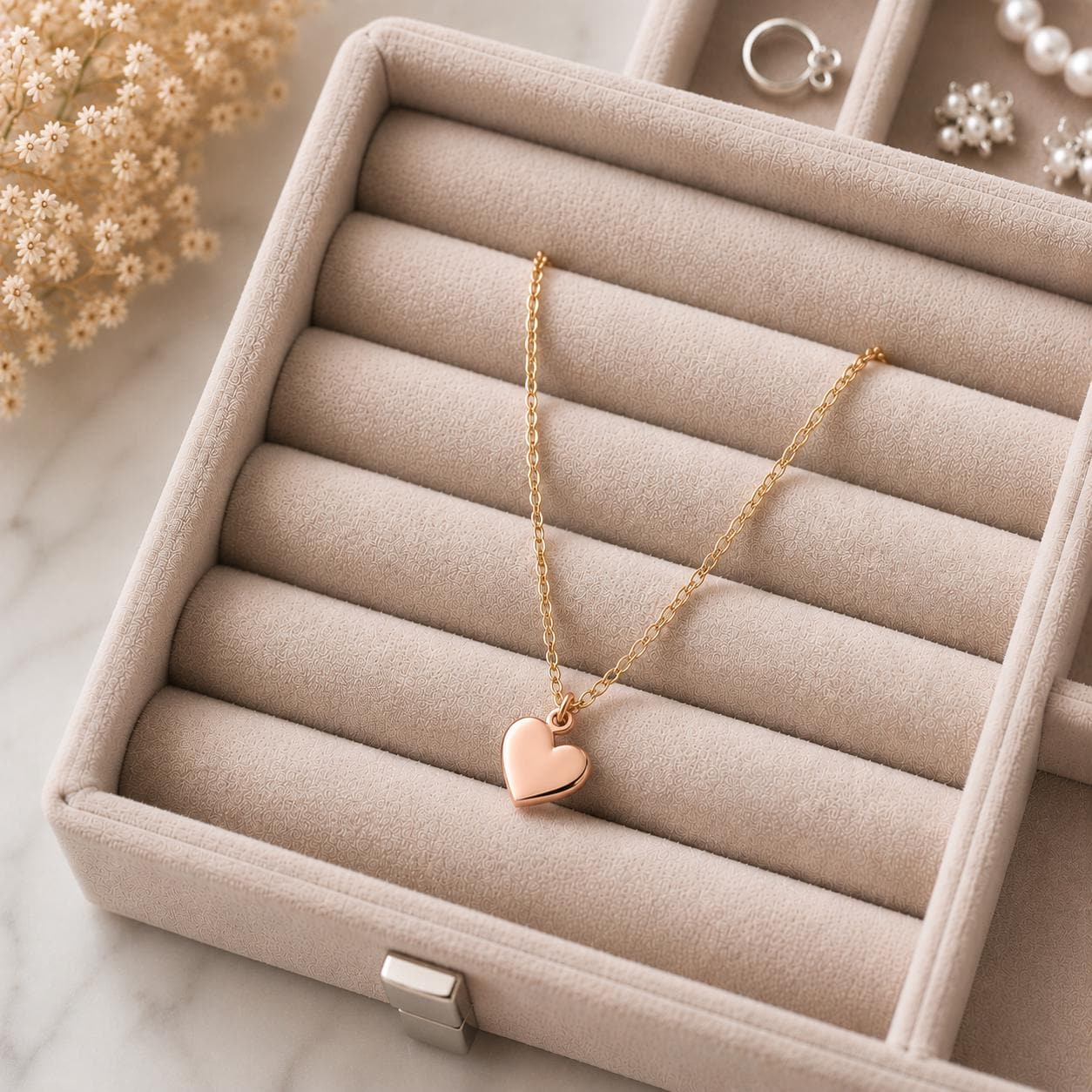 925 Sterling Silver Heart Pendant Necklace, Dainty Love Charm, Minimalist Everyday Jewelry