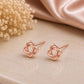 925 Sterling Silver Interlocking Knot Stud Earrings, Minimalist Love Symbol, Dainty Everyday Jewelry